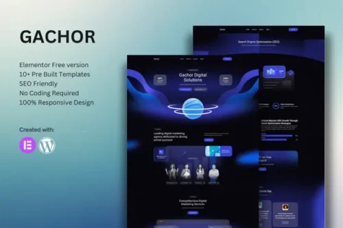 best digital marketing agency Elementor template download