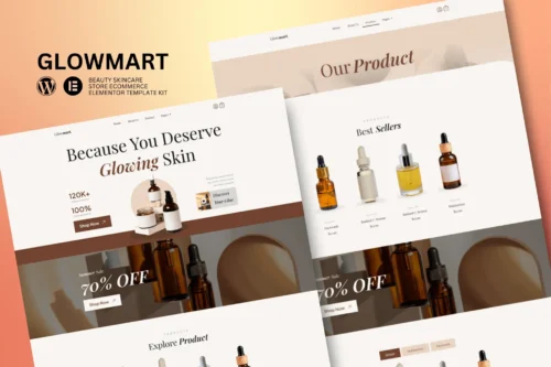 best Glowmart beauty ecommerce template instant download