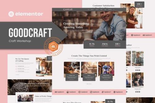 best Goodcraft Elementor template download for crafts