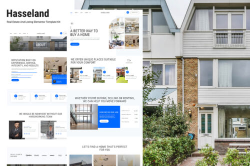 best Elementor real estate template kit download