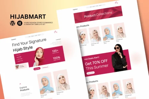 best hijab e-commerce template download for Elementor stores
