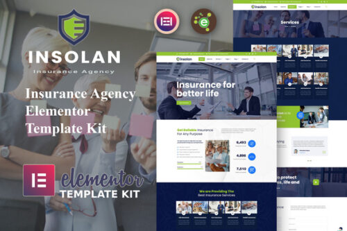 best insurance agency template kit instant download