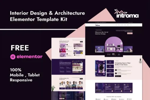 best Architecture Elementor template download for designers