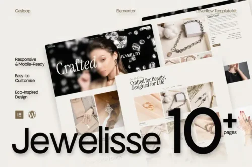best Jewelisse Elementor template jewelry store premium download