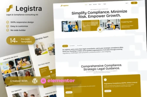 best legal Elementor template kit for consultants download