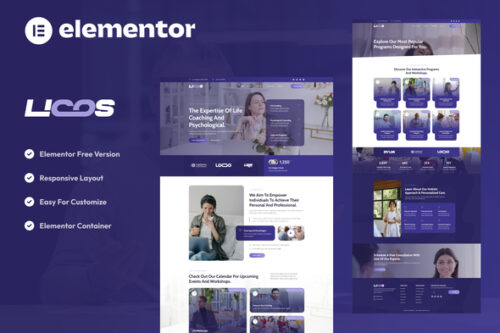 best life coach website template instant download premium design