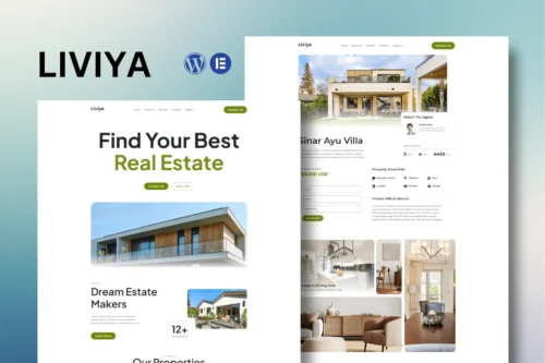 best real estate Elementor template kit instant download