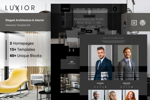 best Luxior architecture template kit instant download