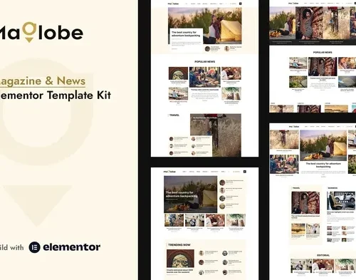Maglobe - Magazine & News Elementor Template Kit