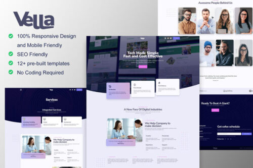 best digital agency elementor template kit download