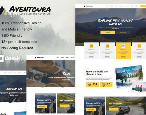Aventoura - Travel & Tour Agency Elementor Template Kit