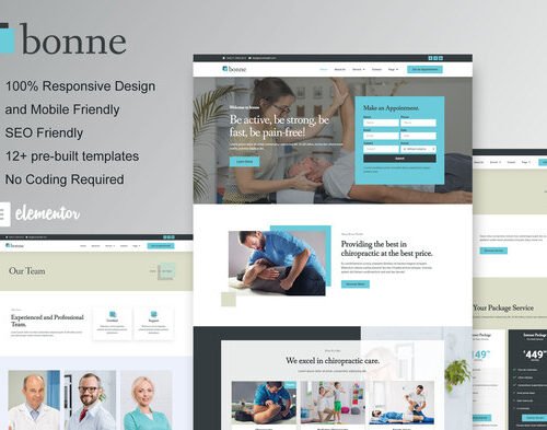 Bonne - Chiropractic & Physiotherapy Elementor Template Kit