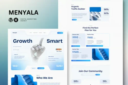 best digital marketing agency Elementor template download