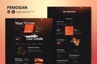 best Pemogan IT solutions Elementor template download
