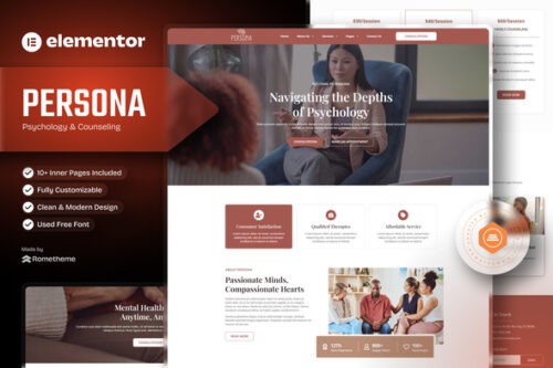 best psychology website template instant download for counseling