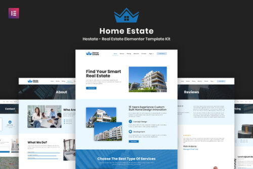 best real estate Elementor template kit for property websites