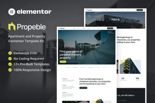 best Propeble real estate website template instant download