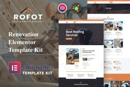 best renovation Elementor template kit instant download