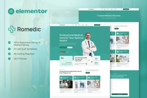 best Romedic medical clinic template kit instant download