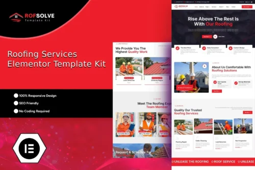 best Roofsolve roofing website template download