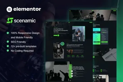 best Scenamic video production template kit instant download