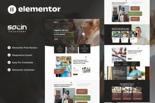 best nonprofit charity website template download for WordPress