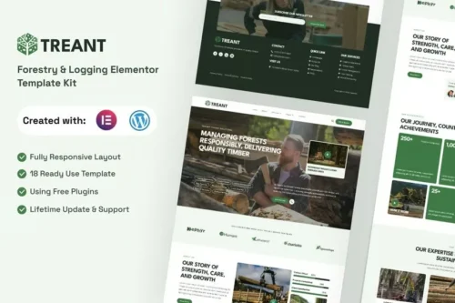 best forestry website template download