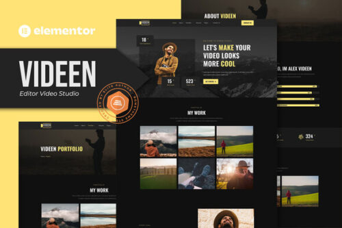 best Videen Elementor template download for video editor