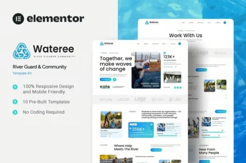 best Wateree River Guard Elementor template kit download