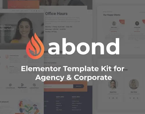 Abond - Agency Corporate Elementor Template Kit