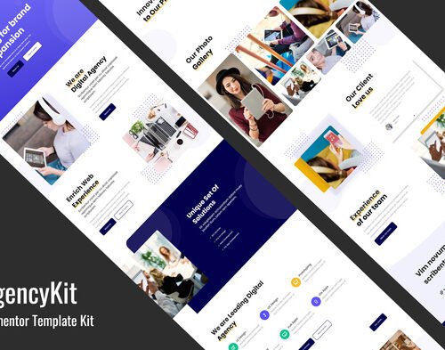 AgencyKit - Portfolio Elementor Template Kit