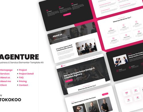 Agenture | Digital Agency & Startup Elementor Template Kit