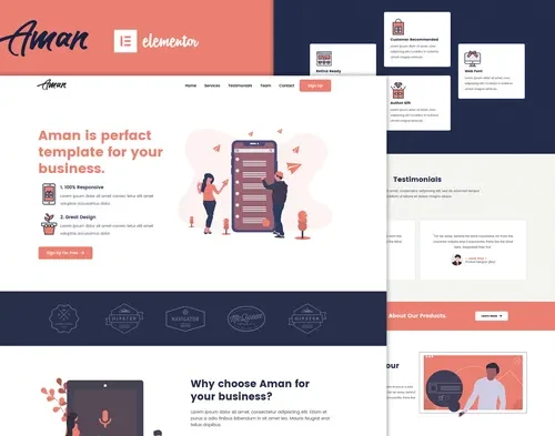 Aman — Multipurpose Elementor Template Kit