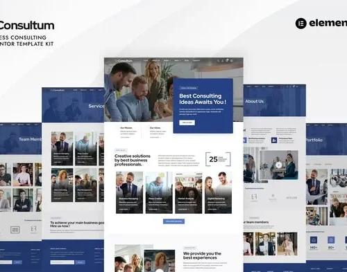 Bizconsultum - Business Consulting Elementor Template Kit