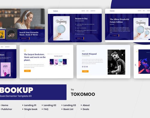 Bookup | Book Store Elementor Template Kit