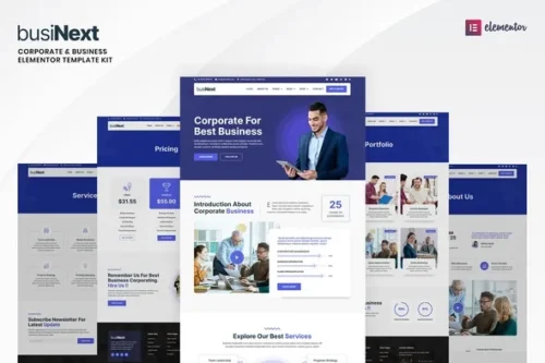 best Businext corporate template kit instant download