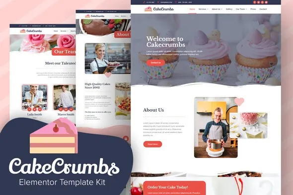 https://previews.customer.envatousercontent.com/files/304426139/cakecrumbs_cover.jpg best Bakery Elementor Template kit instant download