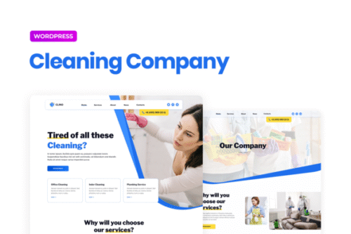 best Elementor cleaning business website template download