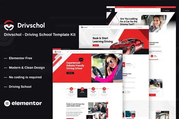 https://previews.customer.envatousercontent.com/files/482853683/cover.jpg best driving school Elementor template kit instant download