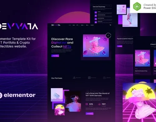 Devvata – NFT Portfolio Elementor Template Kit