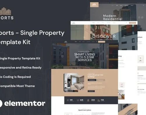 Aports - Single Property Elementor Template Kit