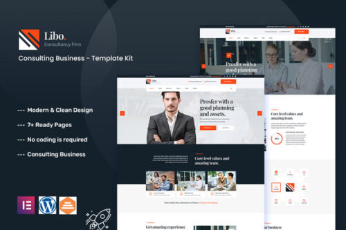 best consulting business Elementor template download
