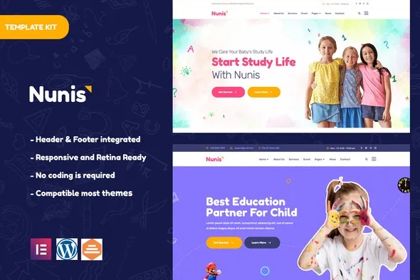 https://previews.customer.envatousercontent.com/files/339007879/cover.jpg best kindergarten Elementor template kit instant download
