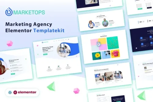 best marketing elementor template kit instant download