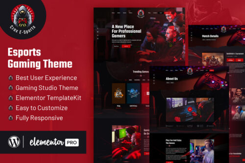 best esports template kit download for gaming websites