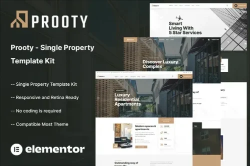 best single property Elementor template instant download