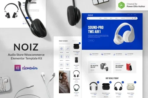 Noiz audio store template for headphones and speakers