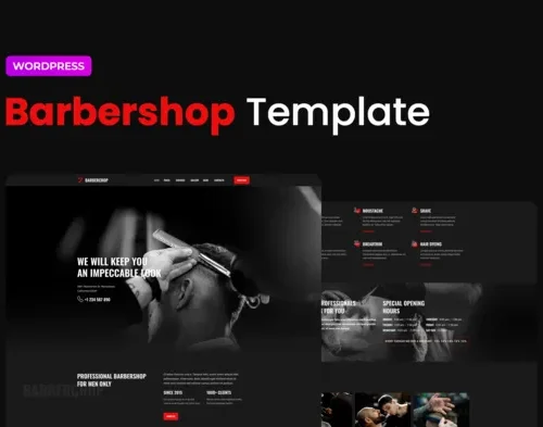 Barbercrop – Hairdressing Elementor Template Kit