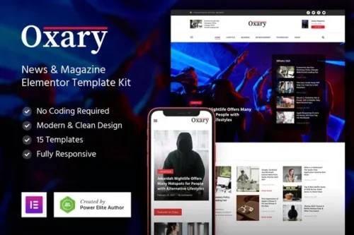 best news magazine elementor template kit instant download