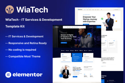 best IT services Elementor template kit for agencies